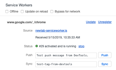 service worker progressive web application