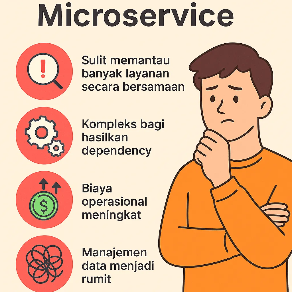 Tantangan dan Kelemahan Microservice