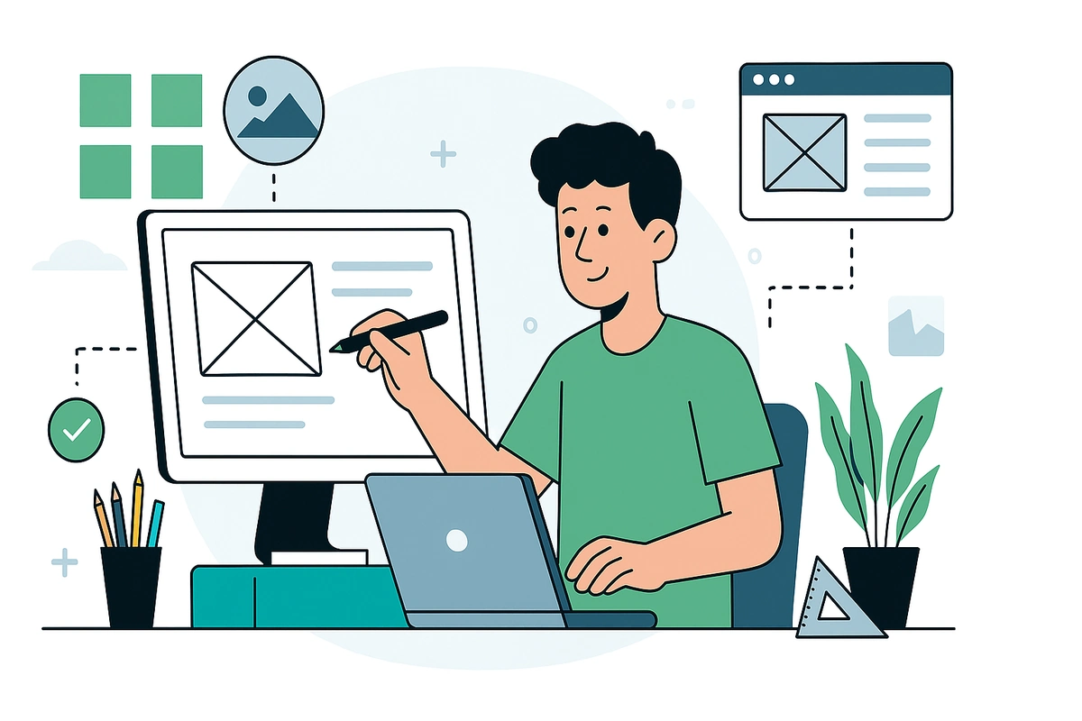 Komponen Utama dalam Wireframe